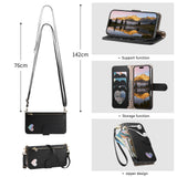 Fashion Heart Pattern Leather Wallet Case for iPhone