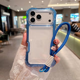 3-In-1 Waist-Length Airbag Phone Case with Lanyard for IPhone