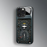 Aircraft Dashboard Pattern Electroplated Case for iPhone