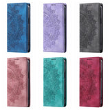 Leather Sunflower Magnetic Wallet Case for iPhone