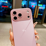 Light Pink Minimalist Heart Electroplated Case for iPhone