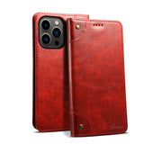 Vintage Leather Flip Card Holder Case for iPhone
