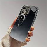 Gradient Clock Pattern Electroplated Case for iPhone