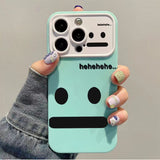 Speechless Face Silicone Shockproof Case for iPhone