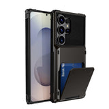 Flip Card Slot Shockproof Hard Case for Samsung