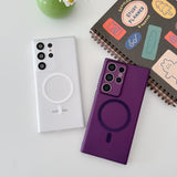 Ultra-Thin Matte Clear Magnetic Case For Samsung