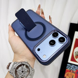 Matte Skin‑Friendly Magnetic Stand Anti‑Drop Case for iPhone