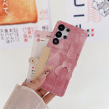 Denim Heart Design Card Slot Shockproof Phone Case For Samsung