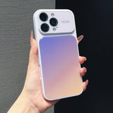 Gradient Color-Block Lens Protection Case for iPhone
