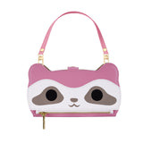 Cute Raccoon Leather with lanyard Wallet Case for Samsung