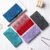 Leather Flip Card Wallet Embossing Phone Case for iphone