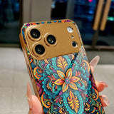 Ethnic Ornate Pattern Electroplated Case for iPhone