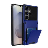 Flip Card Slot Shockproof Hard Case for Samsung