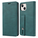 Wrist Strap Leather Flip Wallet Case for iPhone