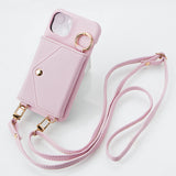 Crossbody Leather Wallet Phone Case for iPhone