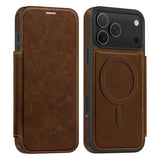 Business Magnetic Flip Leather Shockproof Case for iPhone