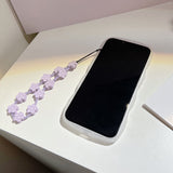 New Purple Flower Fashion Chain Case for iPhone