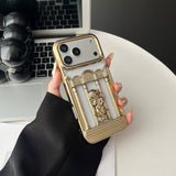 Roman Column Angel Design Hollowed-Out Shockproof Case For IPhone