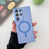Ultra-Thin Matte Clear Magnetic Case For Samsung