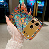 Ethnic Ornate Pattern Electroplated Case for iPhone