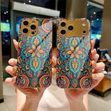 Ethnic Ornate Pattern Electroplated Case for iPhone