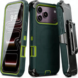 Frosted Magnetic Shockproof with Belt Clip Case for iPhone