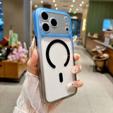 Acrylic Clear Two‑Tone Magnetic Case for iPhone