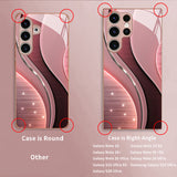Starry Curve Tempered Glass Phone Case for Samsung