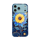 Art Starry Sunflower Electroplated Case for iPhone