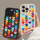 Oil Painting Love Silicone Phone Case for IPhone