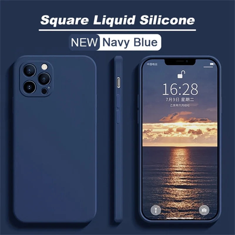 Original Liquid Silicone Shockproof Case For iPhone