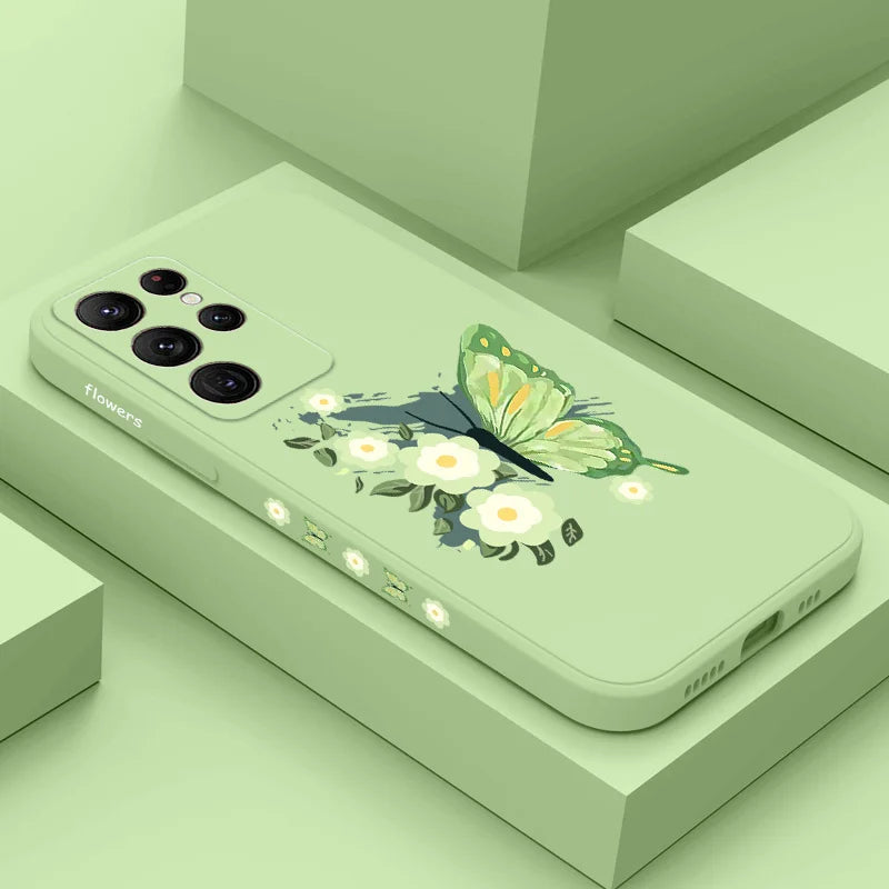 Patterned Butterflies Phone Case For Samsung Galaxy