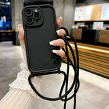 Crossbody Lanyard Strap Phone Case For iPhone