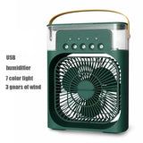 Portable 3 In 1 Fan AIr Conditioner Household Small Air Cooler LED Night Lights