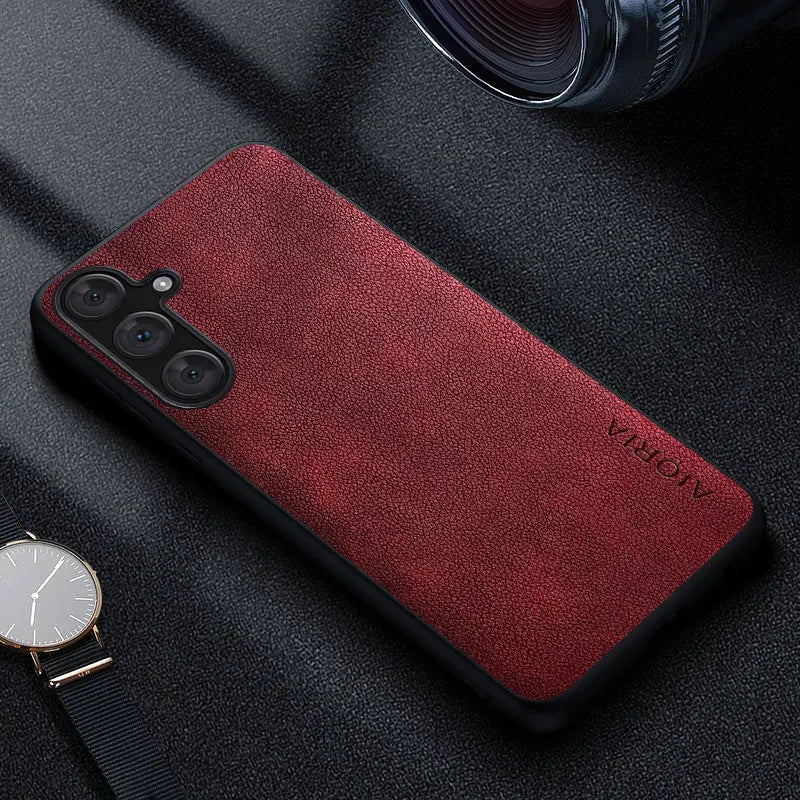 Premium Retro Business Style Luxury leather Phone Case for Samsung