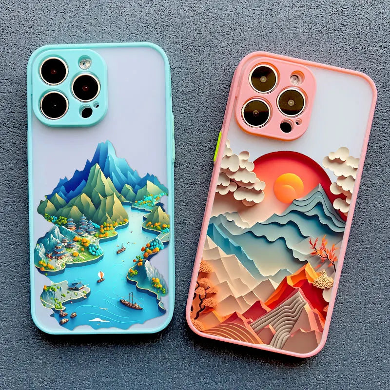 Creative Printing Landscape Phone case For iPhone