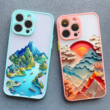 Creative Printing Landscape Phone case For iPhone