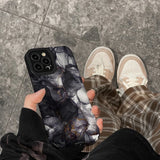 Spilling Ink Arts Marbled Pattern Phone Case For iPhone