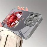 Luxury Aurora Diamond Water Drop Apple Pattern Phone Case For iPhone