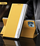 Luxury Stand Book Magnetic Flip Case For iPhone