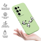 Baby Panda Liquid Silicone Phone Case For Samsung