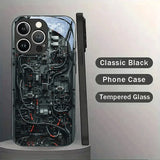 Creative Mechanical Circuit Glass Case for iPhone