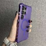 Wave Curly Non-Slip Bumper Magnetic Phone Case For Samsung