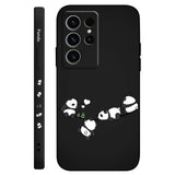 Baby Panda Liquid Silicone Phone Case For Samsung