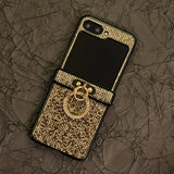 Luxury Bling Rhinestone Ring Holder Case for Samsung Z Flip