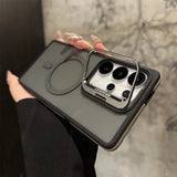 Magnetic Shockproof Metal Lens Stand Phone Case for Samsung