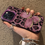 Butterfly Leopard Shockproof Full Print Phone Case for IPhone