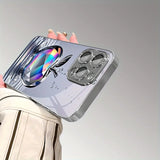 Luxury Aurora Diamond Water Drop Apple Pattern Phone Case For iPhone