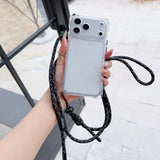 Simple Adjustable Lanyard Four-Corner Drop Protective Case For Iphone