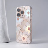 Retro Flower Laser Magnetic Case for iPhone